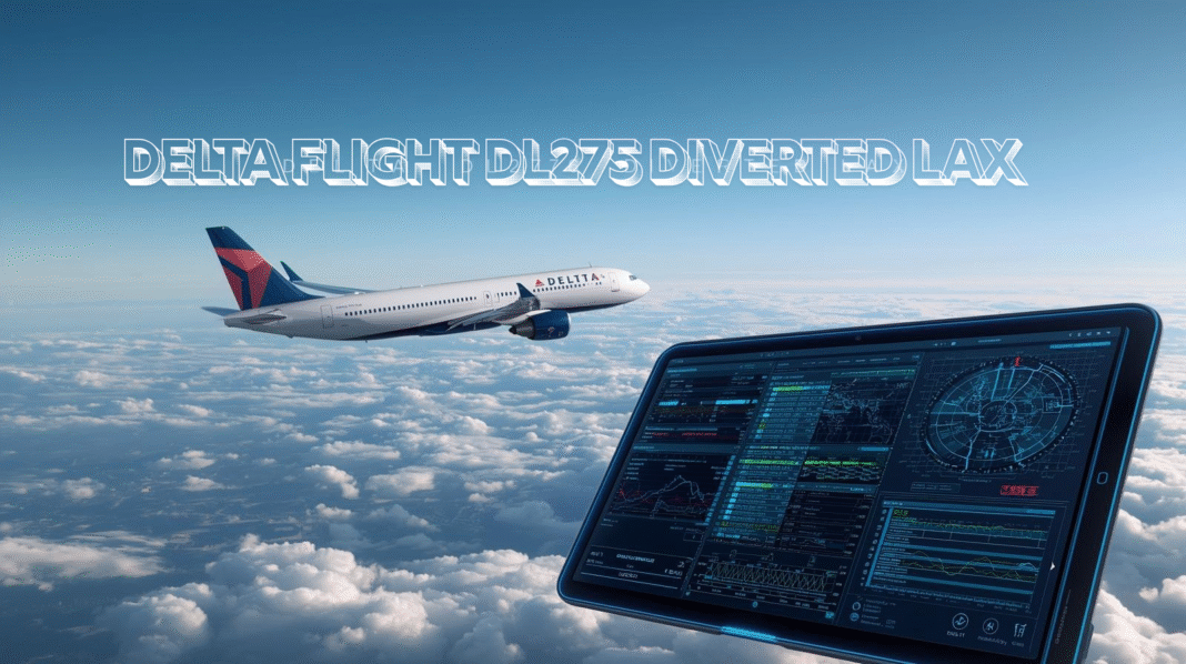 delta flight dl275 diverted lax